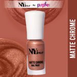 Buy NY Bae Matte Chrome Nail Paint - Peach Lace 05 (3 ml) | Peach | Rich Pigment | Chip-proof | Travel Friendly | Cruelty Free - Purplle