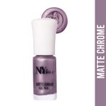 Buy NY Bae Matte Chrome Nail Paint - Lavender Organza 08 (3 ml) | Purple | Rich Pigment | Chip-proof | Travel Friendly | Cruelty Free - Purplle