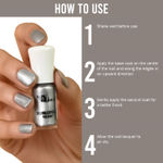 Buy NY Bae Chrome Crystals Nail Paint - Silver Citrine 04 (3 ml) | Silver | Glossy Finish | Rich Pigment | Chip-proof | Full Coverage | Vegan - Purplle