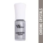 Buy NY Bae Chrome Crystals Nail Paint - Silver Citrine 04 (3 ml) | Silver | Glossy Finish | Rich Pigment | Chip-proof | Full Coverage | Vegan - Purplle