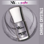 Buy NY Bae Chrome Crystals Nail Paint - Silver Citrine 04 (3 ml) | Silver | Glossy Finish | Rich Pigment | Chip-proof | Full Coverage | Vegan - Purplle