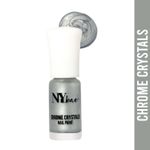 Buy NY Bae Chrome Crystals Nail Paint - Grey Moonstone 06 (3 ml) | Grey | Glossy Finish | Rich Pigment | Chip-proof | Full Coverage | Vegan - Purplle