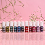 Buy NY Bae Chrome Crystals Nail Paint - Grey Moonstone 06 (3 ml) | Grey | Glossy Finish | Rich Pigment | Chip-proof | Full Coverage | Vegan - Purplle