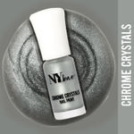 Buy NY Bae Chrome Crystals Nail Paint - Grey Moonstone 06 (3 ml) | Grey | Glossy Finish | Rich Pigment | Chip-proof | Full Coverage | Vegan - Purplle