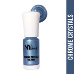 Buy NY Bae Chrome Crystals Nail Paint - Teal Topaz 09 (3 ml) | Blue | Glossy Finish | Rich Pigment | Chip-proof | Full Coverage | Vegan - Purplle