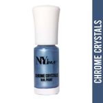 Buy NY Bae Chrome Crystals Nail Paint - Teal Topaz 09 (3 ml) | Blue | Glossy Finish | Rich Pigment | Chip-proof | Full Coverage | Vegan - Purplle