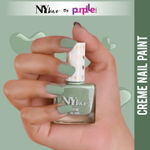 Buy NY Bae Creme Nail Paint - Olive Green 04 (10 ml) | Green | Rich Pigment | Chip-proof | Full Coverage | Travel Friendly | Vegan - Purplle