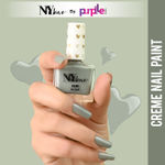 Buy NY Bae Creme Nail Paint - Hunter Green 06 (10 ml) | Grey | Rich Pigment | Chip-proof | Full Coverage | Travel Friendly | Vegan - Purplle