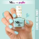 Buy NY Bae Creme Nail Paint - Arctic Blue 08 (10 ml) | Blue | Rich Pigment | Chip-proof | Full Coverage | Travel Friendly | Vegan - Purplle