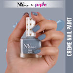 Buy NY Bae Creme Nail Paint - Stone Blue 11 (10 ml) | Blue | Rich Pigment | Chip-proof | Full Coverage | Travel Friendly | Vegan - Purplle