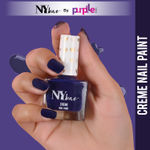 Buy NY Bae Creme Nail Paint - Midnight Blue 14 (10 ml) | Blue | Rich Pigment | Chip-proof | Full Coverage | Travel Friendly | Vegan - Purplle