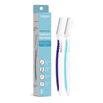 Buy Sirona Reusable Eyebrow & Face Razor for Women - 2 Razors | Painless Facial Hair Removal | Eyebrow Shaper, Upper Lip, Forehead, Peach Fuzz, Chin, Sideburns & Dermaplaning Tool - Purplle