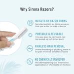 Buy Sirona Reusable Eyebrow & Face Razor for Women - 2 Razors | Painless Facial Hair Removal | Eyebrow Shaper, Upper Lip, Forehead, Peach Fuzz, Chin, Sideburns & Dermaplaning Tool - Purplle