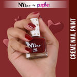 Buy NY Bae Creme Nail Paint - Sangria Red 30 (10 ml) | Red | Rich Pigment | Chip-proof | Full Coverage | Travel Friendly | Vegan - Purplle