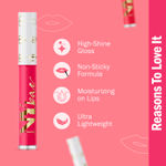 Buy NY Bae Gloss Getter Lip Gloss | Lip & Cheek Tint | Lightweight Glossy Lipstick | Pink Lip Balm | Non-Sticky | Berry Rare 01 (2.8 ml) - Purplle