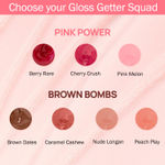 Buy NY Bae Gloss Getter Lip Gloss - Pink Melon 02 (2.8 ml) | Pink | Satin Glossy Finish | Rich Colour Payoff | Lightweight | Non-Sticky | Multipurpose - Purplle
