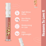 Buy NY Bae Gloss Getter Lip Gloss | Lip & Cheek Tint | Lightweight Glossy Lipstick | Nude Lip Balm | Non-Sticky | Peach Play 05 (2.8 ml) - Purplle