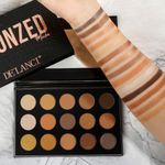 Buy De'Lanci Bronzed Mocha 15 Color Nude Eyeshadow Makeup Pallete - Purplle