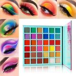 Buy De'Lanci Beauty Artistiy Palette 36 Colors Rainbow Eyeshadow Palettes 22G - Purplle