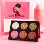 Buy DE ' LANCI Queen Illuminator New 6 Color Highligher Palette For Dark Skin 27 gms - Purplle