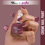 Buy NY Bae Creme Nail Paint - Mulberry Mauve (10 ml) | Red | Rich Pigment | Chip-proof | Full Coverage | Travel Friendly | Vegan - Purplle