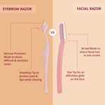 Buy Carmesi Eyebrow Razor | For Salon-Like Eyebrows | Painless Hair Removal | Eyebrows, Upper Lip, Targeted Corner Hair | 3 units - 3 Pcs - Purplle