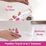 Buy VEGA Feather Touch 4 In 1 Trimmer for Women: Suitable for Trimming Eyebrows, Nose, Face & Private Area (VHBT-03), White - Purplle