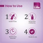 Buy Super Liife Toilet Seat Sanitizer spray (100ml)- Lavender | Kills 99.9% Germs and Travel Friendly (Pack of 3) - Purplle
