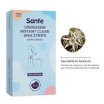 Buy Sanfe Underarm Instant Clean Wax Strips Hair Removal Pack of 9 with Complementary Cleansing wipes ph Balancing,Sea Daffodil Extracts (Multicolor) - Purplle