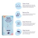 Buy Sanfe Underarm Instant Clean Wax Strips Hair Removal Pack of 9 with Complementary Cleansing wipes ph Balancing,Sea Daffodil Extracts (Multicolor) - Purplle