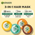 Buy Garnier Fructis Repairing Hair Mask For Dry Hair - Deep Repair Papaya Hair Food (390 ml) - Purplle