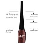 Buy ONE on ONE Waterproof Eyeliner, Brown (5 ml) - Purplle