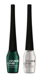 Buy ONE on ONE Waterproof Eyeliner, Set of 2 (Green and Silver) - Purplle