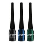 Buy ONE on ONE Waterproof Eyeliner, Set of 3 (Black, Blue, Green) - Purplle