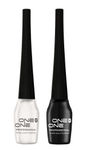 Buy ONE on ONE Waterproof Eyeliner, Set of 2 (Black and White) - Purplle