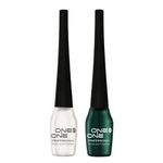 Buy ONE on ONE Waterproof Eyeliner, Set of 2 (White and Green) - Purplle