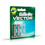 Buy Gillette Vector plus Manual Shaving Razor Blades (Cartridge) 2s pack - Purplle
