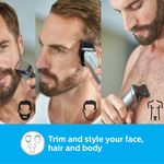 Buy Philips MG7715/15 Multigroom Series 7000 13-in-1, Face, Hair and Body Trimmer/Clipper (Grey) - Purplle