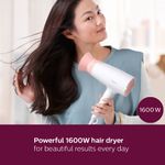 Buy Philips BHD308/30 Hair Dryer 1600W Thermoprotect AirFlower, 3 Heat & Speed Settings for quick drying - Purplle