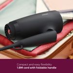 Buy Philips BHD356/10 Hair Dryer 2100 Watts Thermoprotect AirFlower Advanced Ionic Care 6 Heat & Speed Settings-Black - Purplle