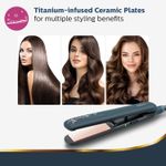 Buy Philips BHS397/40 Kerashine Titanium Straightener with SilkProtect Technology. Straighten, curl with instant shine - Purplle
