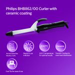 Buy Philips BHB862/00 Hair Curler (Black) - Purplle