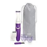 Buy Philips BRT383/15 Essential Bikini Trimmer Trim, Shave & Style (Purple) - Purplle