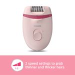 Buy Philips BRE285/00 compact epilator With opti-light For legs, Arms & Underarms - Corded - Purplle