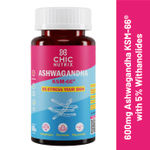 Buy Chicnutrix Ashwagandha KSM-66® - 600mg - Natural Skin De-Stresser with 5% Withanolides - 60 Capsules - Purplle