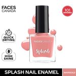 Buy Faces Canada Splash Nail Enamel | Fast Dry | High Shine | Long Lasting | No Chip Formula | No Harmful Chemicals | Shade - Marigold 8ml - Purplle