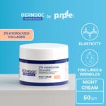 Buy DermDoc by Purplle Skin Tightening Night Cream with Hydrolysed Collagen (50g) - Purplle