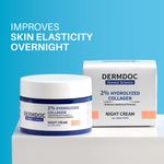 Buy DermDoc by Purplle Skin Tightening Night Cream with Hydrolysed Collagen (50g) - Purplle