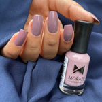 Buy Moraze Nude Nail Polish Pack of 4 Ivory, Purple, Olive, & Tootsie Nude- 32 ML (8 ML Each) - Purplle