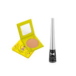 Buy Moraze Combo Pack of Eyeliner (Slay All Day) and Forever Matte Silky Touch Compact, Warm Beige - Purplle